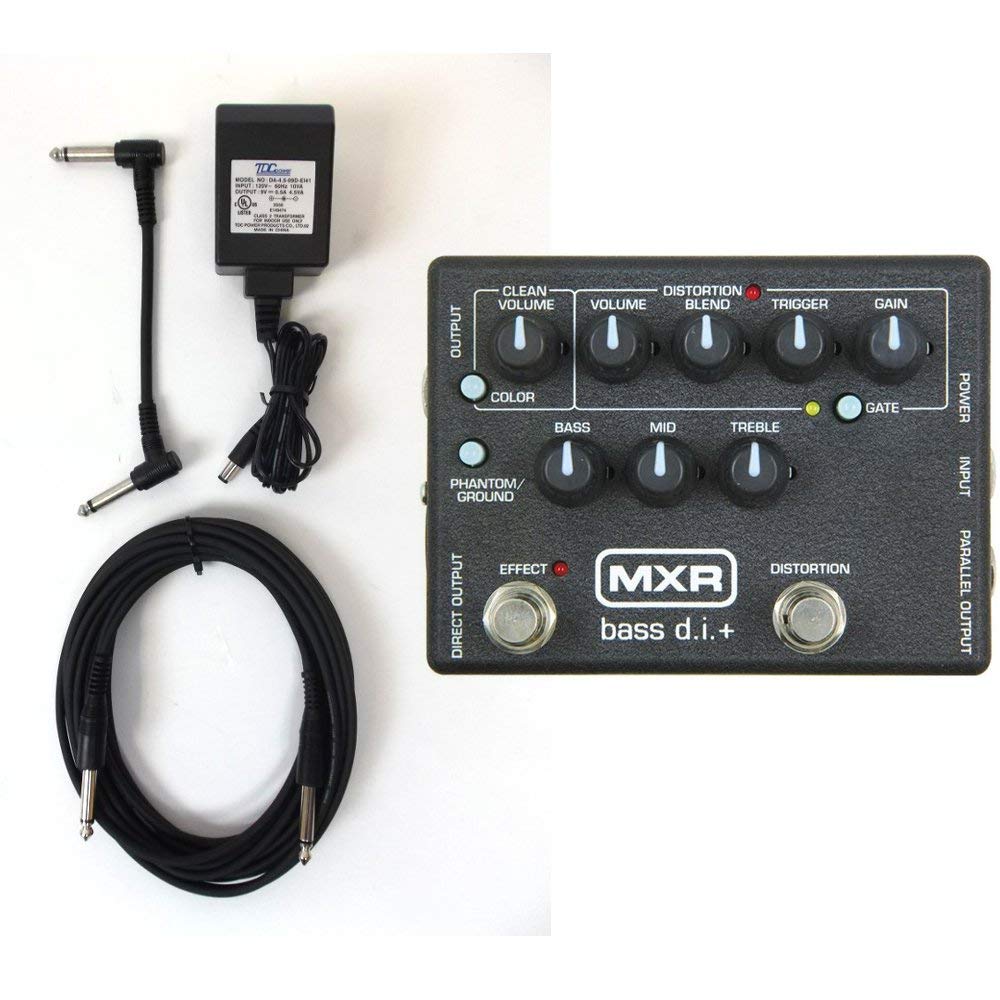 Amazon | MXR M80 Bass D.I.ペダル+電源アダプターとケーブル