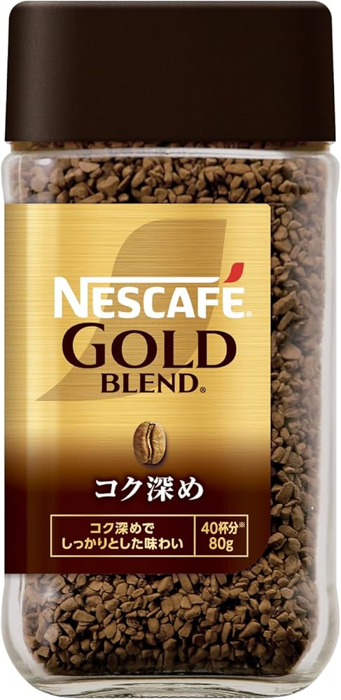 Amazon.co.jp: ネスカフェ ゴールドブレンド コク深め 瓶 80g(40杯分