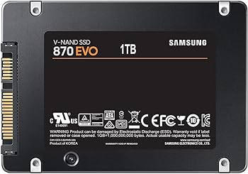 Amazon.com: Samsung MZ-77E1T0B/AM 870 EVO SATA 2.5-inch SSD, 1TB