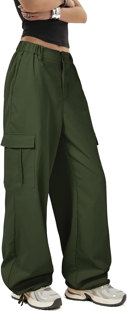Amazon.com: Zando Cargo Pants Women Baggy Joggers Parachute Pants