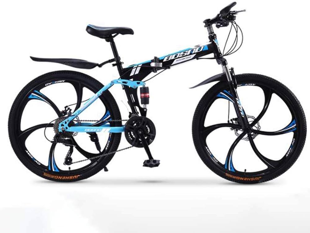 Amazon | マウンテンバイク折りたたみ自転車、27スピードダブル