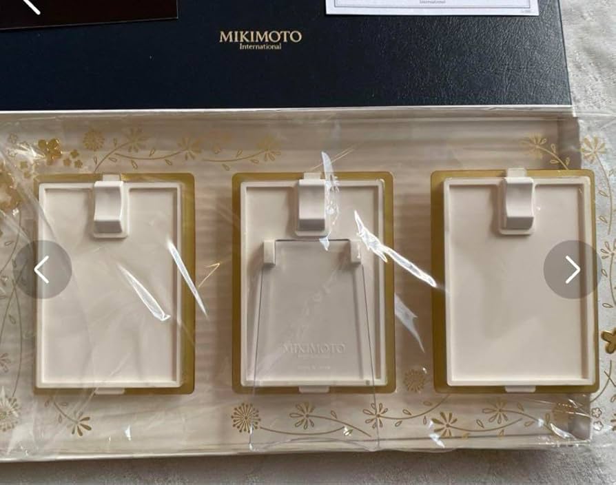 Amazon.co.jp: MIKIMOTO ミキモト フォトフレーム 写真立て 3連