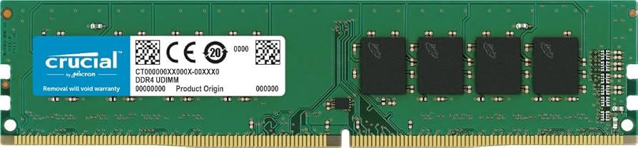 Crucial RAM 16GB DDR4 3200MHz CL22 (or 2933MHz or 2666MHz) Desktop