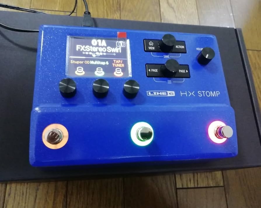 Amazon.co.jp: レア 限定品LINE6 HX STOMP ブルー カラー マルチ