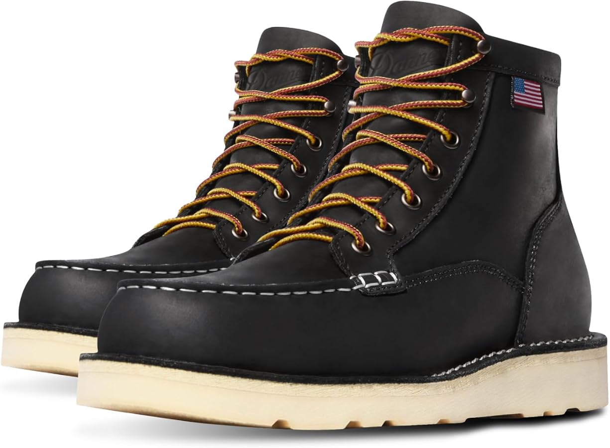 Amazon.com | Danner 6” Bull Run Moc Toe Work Boots for Men - Oiled