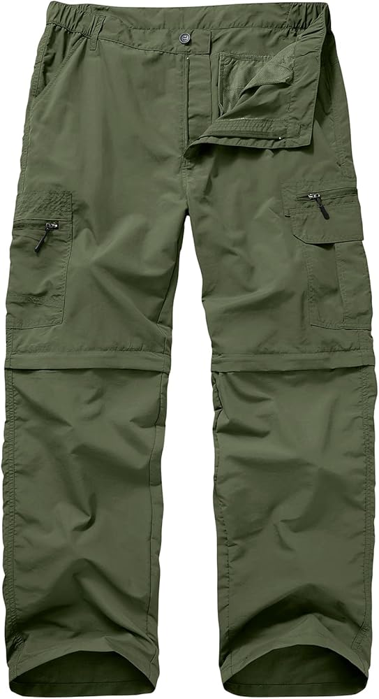 Amazon.com: Mens Hiking Pants Convertible Zip Off Lightweight