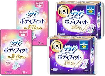 Amazon | ソフィ ボディフィット ふつうの日用 羽つき 21cm 40枚(20枚