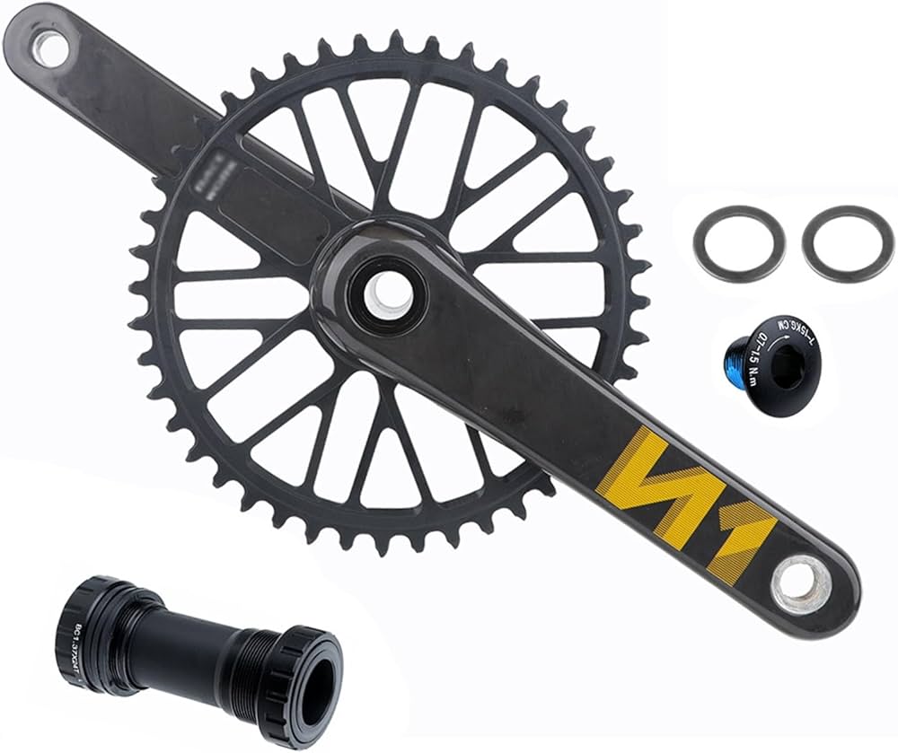 Amazon | カーボンファイバーロードバイククランクセット軽量 170