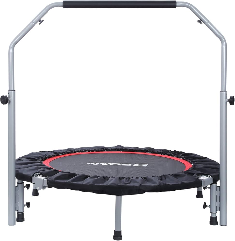Amazon | BCAN トランポリン 補助手すり付き 大型102cm 耐荷重150kg
