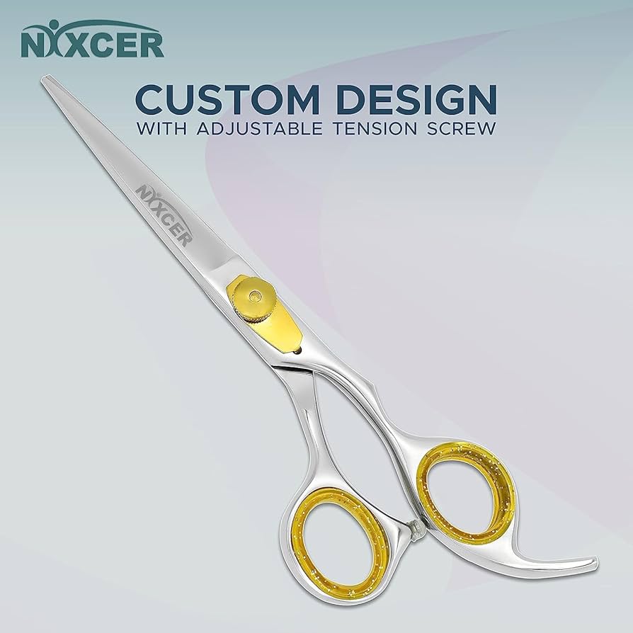Amazon.com : Nixcer Hair Cutting Scissors - Sharp Convex Edge