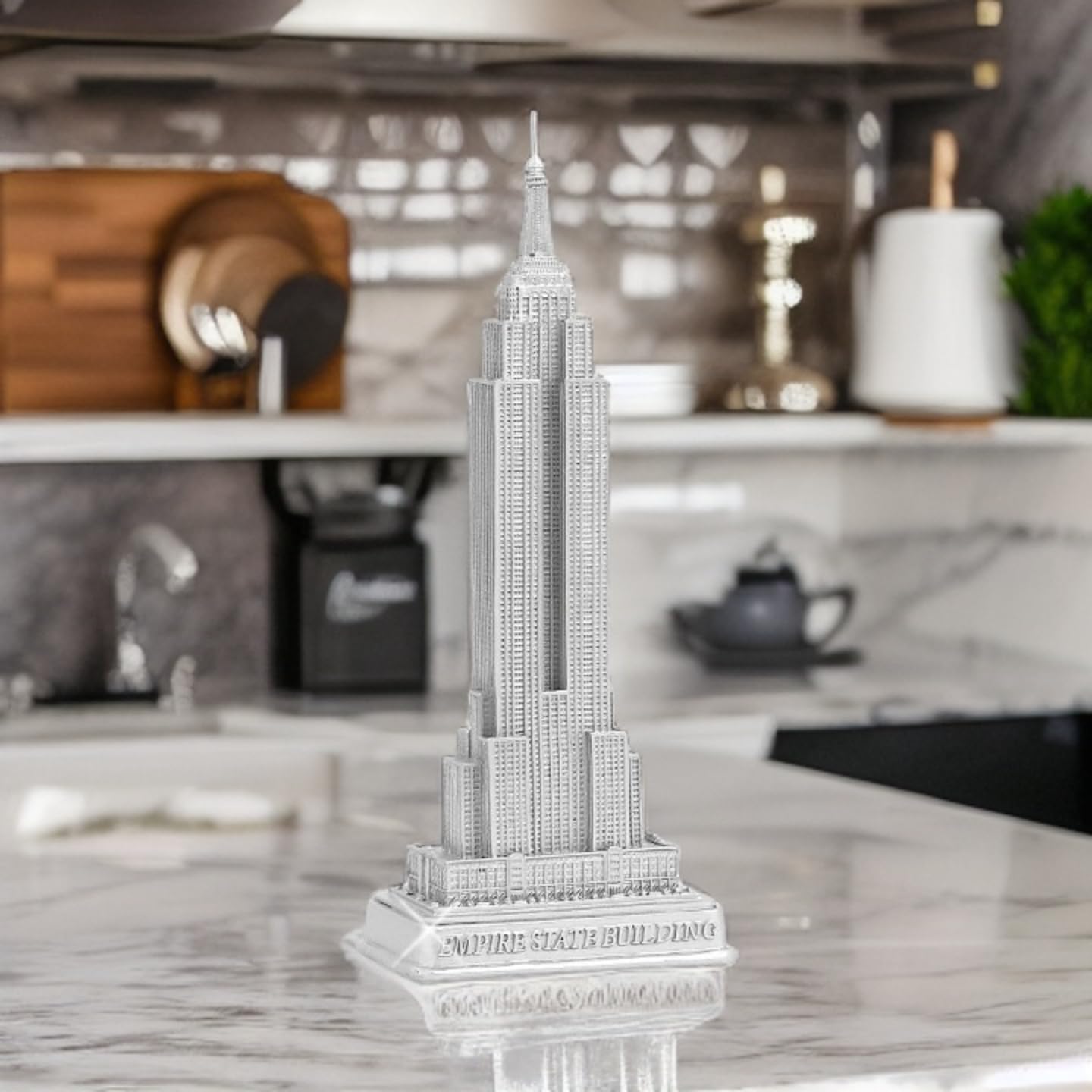 Amazon.com: Empire Building Statue from New York City Silver 9
