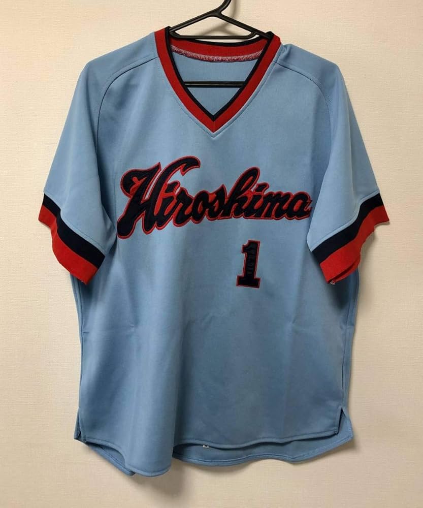 Amazon.co.jp: 広島カープ 1975-1976 大下剛史 背番号1 復刻