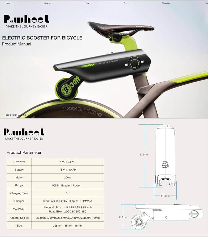 Amazon.co.jp: P.wheel自転車電動ブースターマウンテンバイク改造