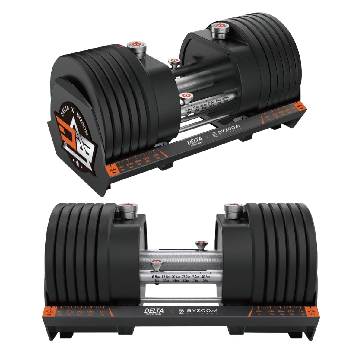 Amazon | DELTA アジャスタブルダンベル 100ポンド(45.34kg)×2