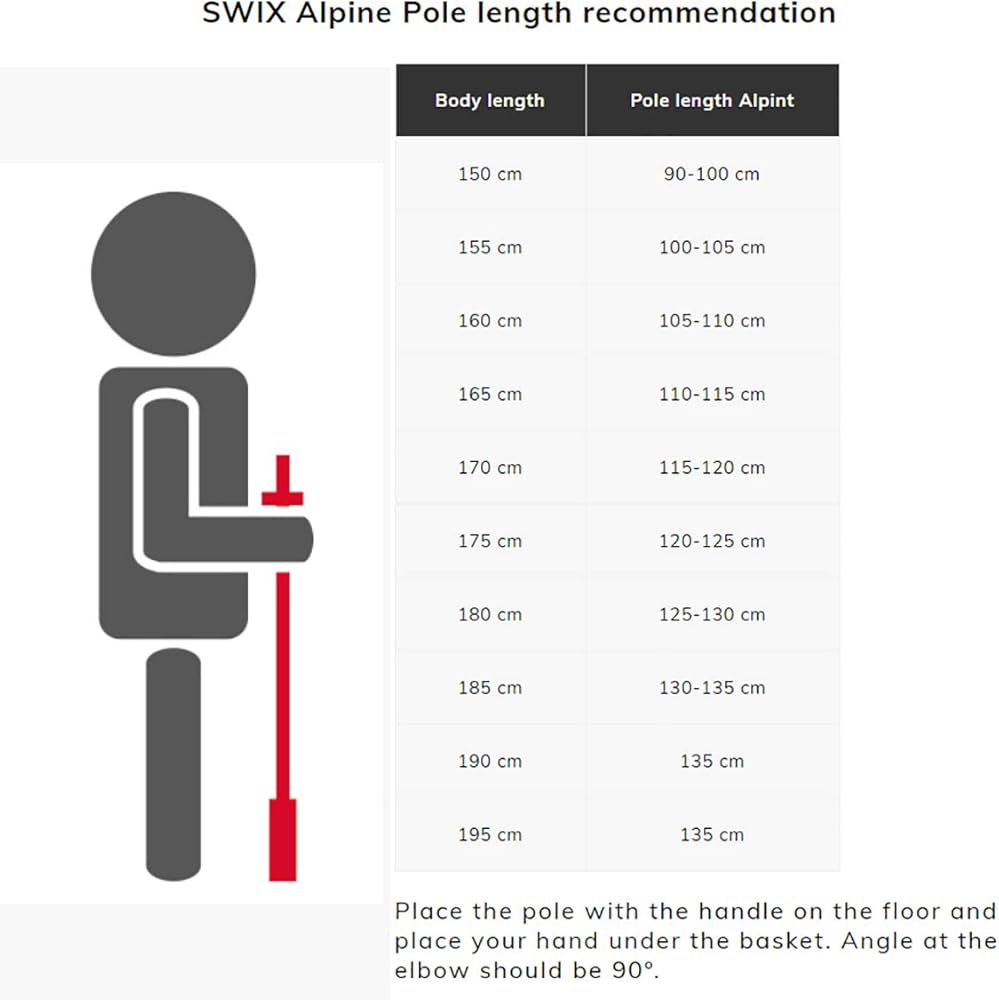 Amazon.com : Swix World Cup Pro Junior SL Ski Poles - Red & Black