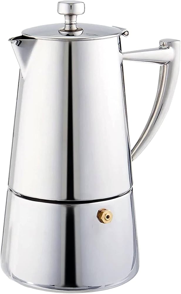 Amazon.com: Cuisinox Roma 6-cup Stainless Steel Stovetop Moka