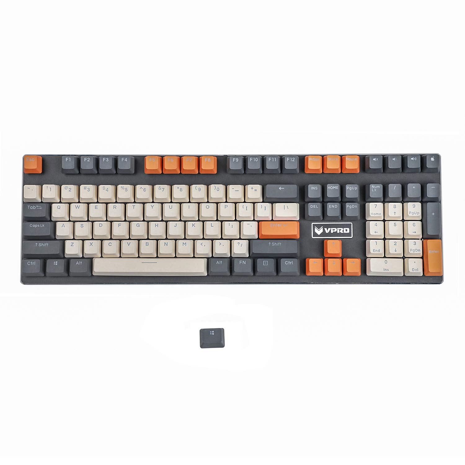 Amazon.com: YMDK Double Shot 108 Dyed PBT Shine Through OEM