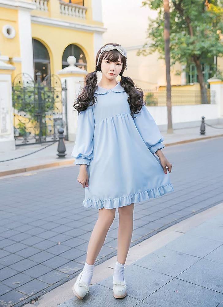 Amazon.co.jp: live forever ロリータ ワンピース 原宿系 エプロン