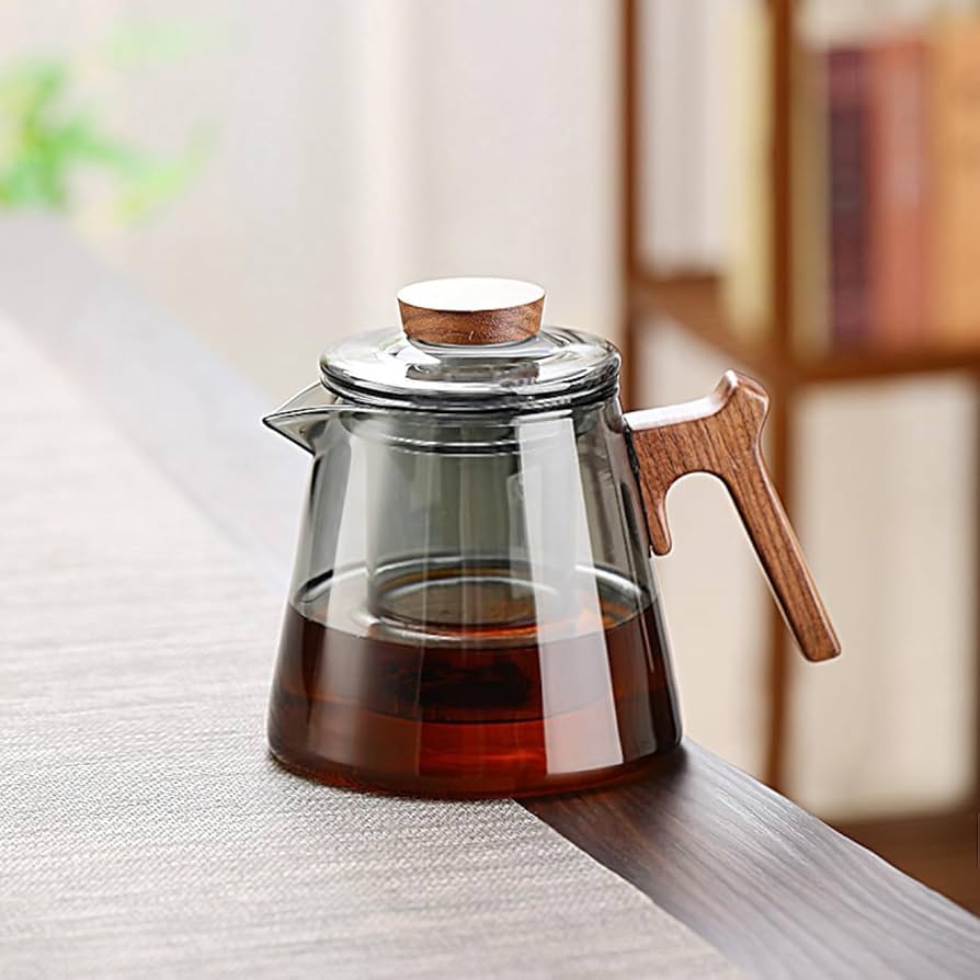 Amazon｜[XMTAN] 茶こしリーフティーポット 持ち手 ポット 500ML