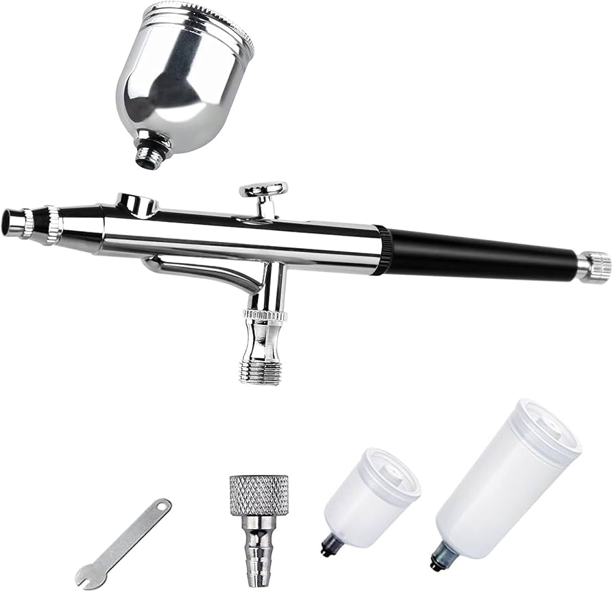 Amazon | Ausuc エアブラシ 0.5mm 口径 ダブルアクション 銅製 ハンド