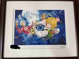 直筆サイン】七つの大罪 原画展 オリジナル 版画 複製原画 鈴木央 ペア