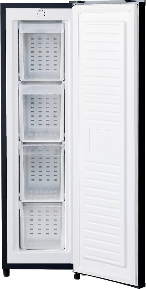 Amazon | [山善] 冷凍庫 70L 右開き YF-SU70(B) ブラック 一人暮らし