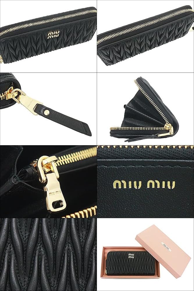 Amazon | [ミュウミュウ] 財布(長財布) 5ML506 2FPP ネロ マテラッセ