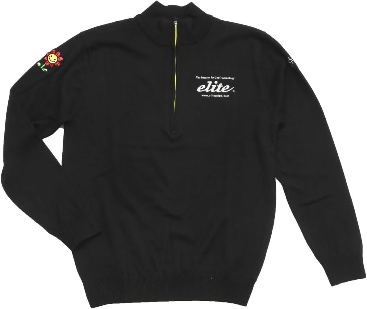 Amazon | [エリートグリップ] ジップアップセーター ゴルフウェア