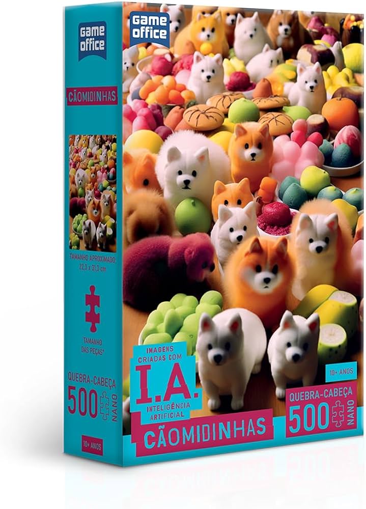 Toyster - Quebra-cabeça: IA CÃOMIDINHAS - 500 peças nano - Game