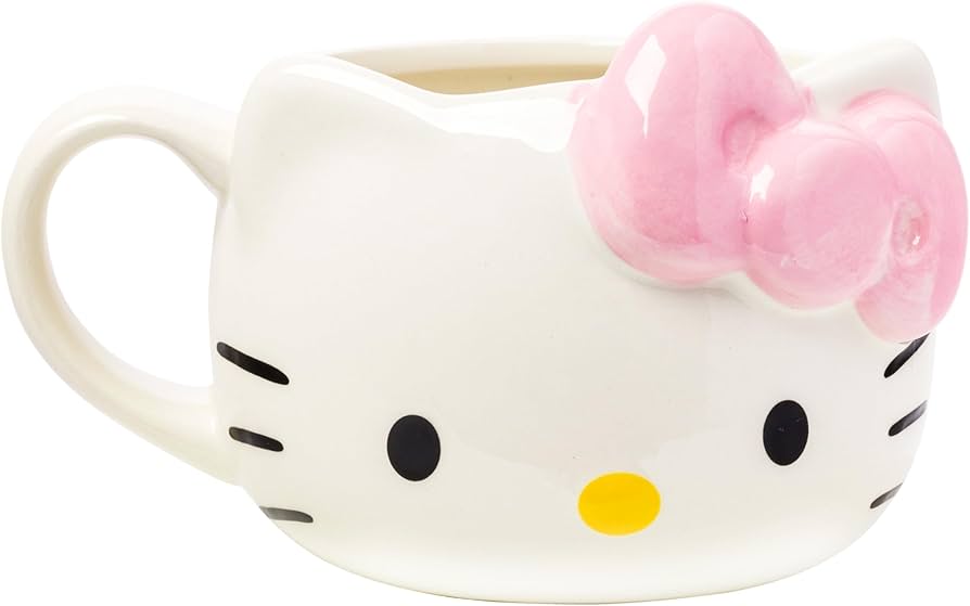 Amazon.co.jp: ハローキティ ピンクリボン 20オンス 3D彫刻セラミック