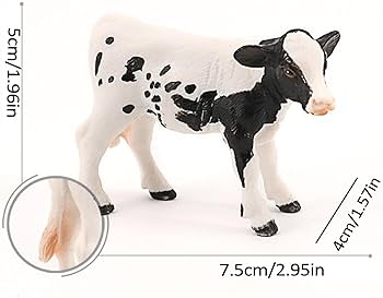 Amazon.co.jp: 子牛の像 - 耐久性のあるリアルなホルスタイン牛の