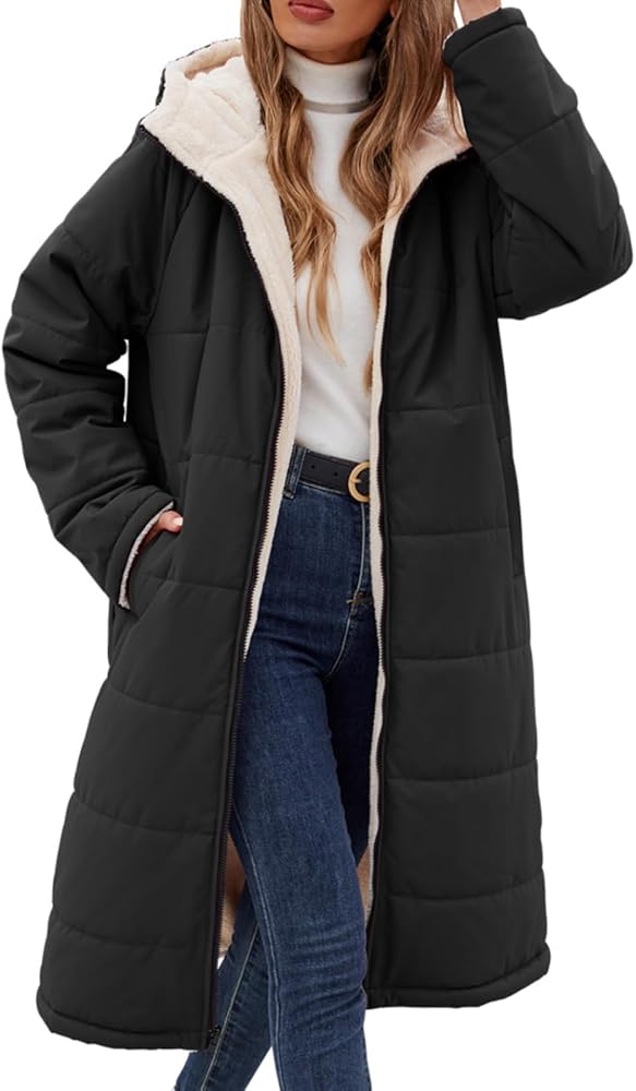 Amazon.com: Yusongirl Womens Winter Long Coats Trendy Puffer