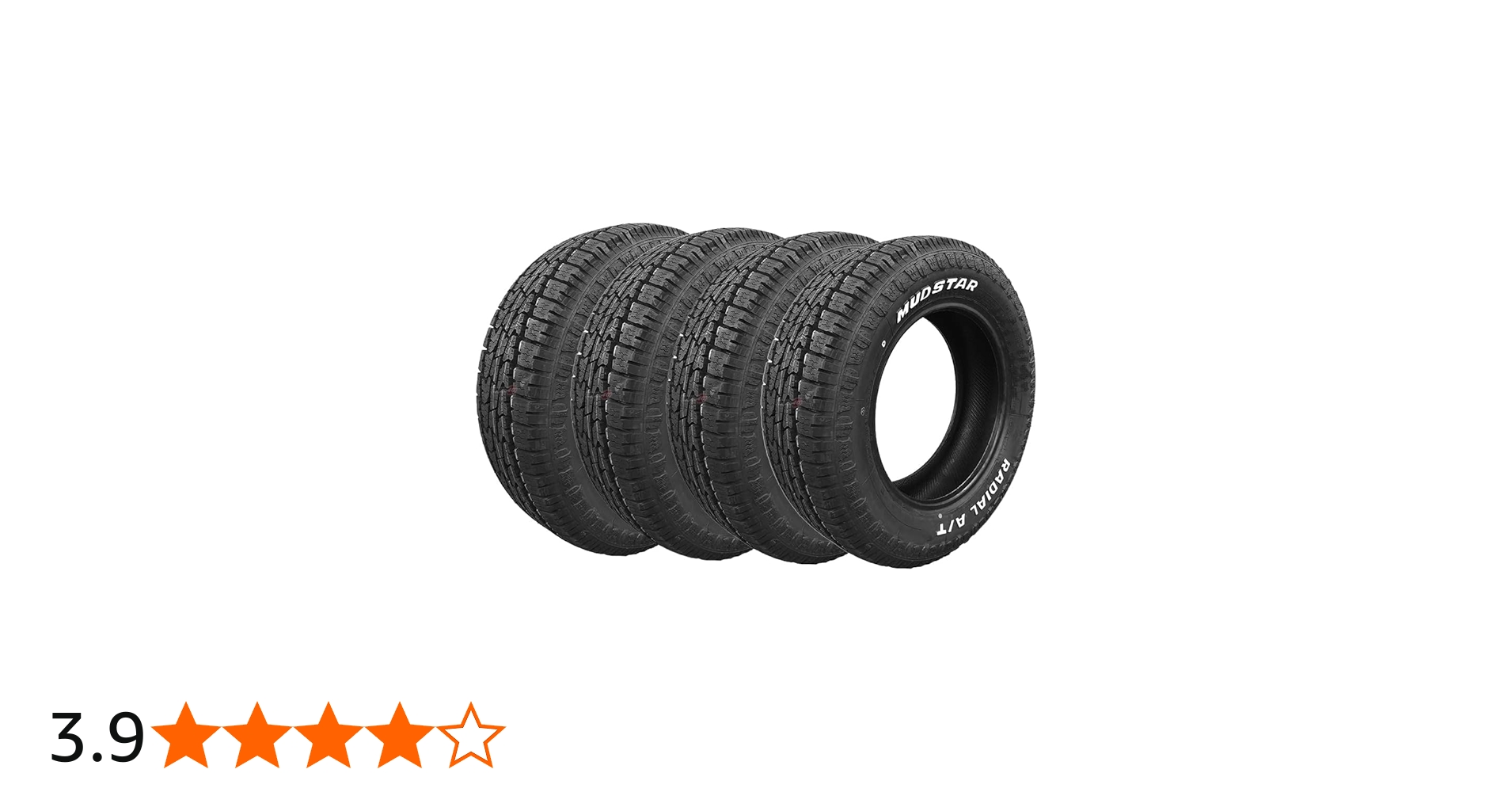 Amazon.co.jp: Set of 4 MUDSTAR RADIAL A/T 195/65R15 91H WL White
