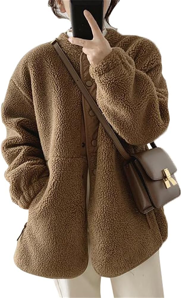 Amazon | [BLZXIAN] 大きいサイズ レディース ボアジャケット フリース