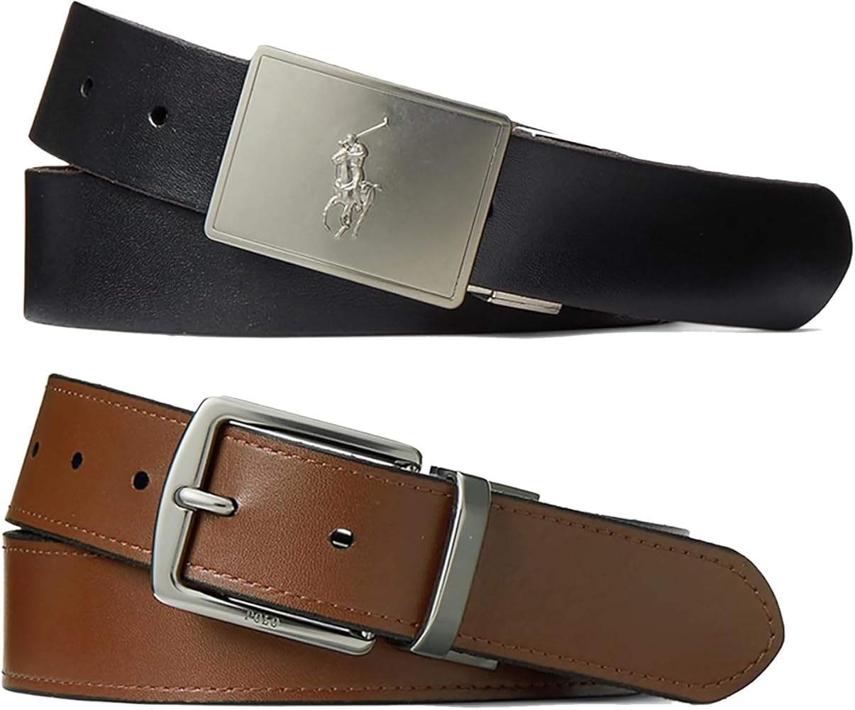 Amazon | ポロ ラルフローレン メンズ リバーシブル ベルト ギフト