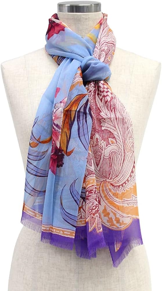 Amazon | [Etro] [エトロ] スカーフ シルク マルチカラー Scarf Multi
