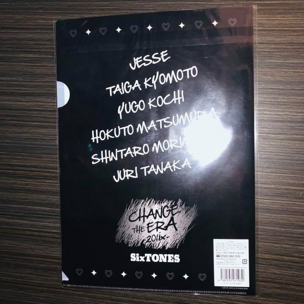 Amazon.co.jp: SixTONES チェンエラ クリアファイル : 文房具