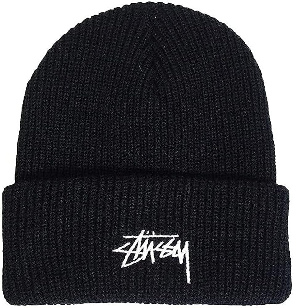Amazon | [ステューシー] 即納 ストックロゴ刺繍 ニットキャップ