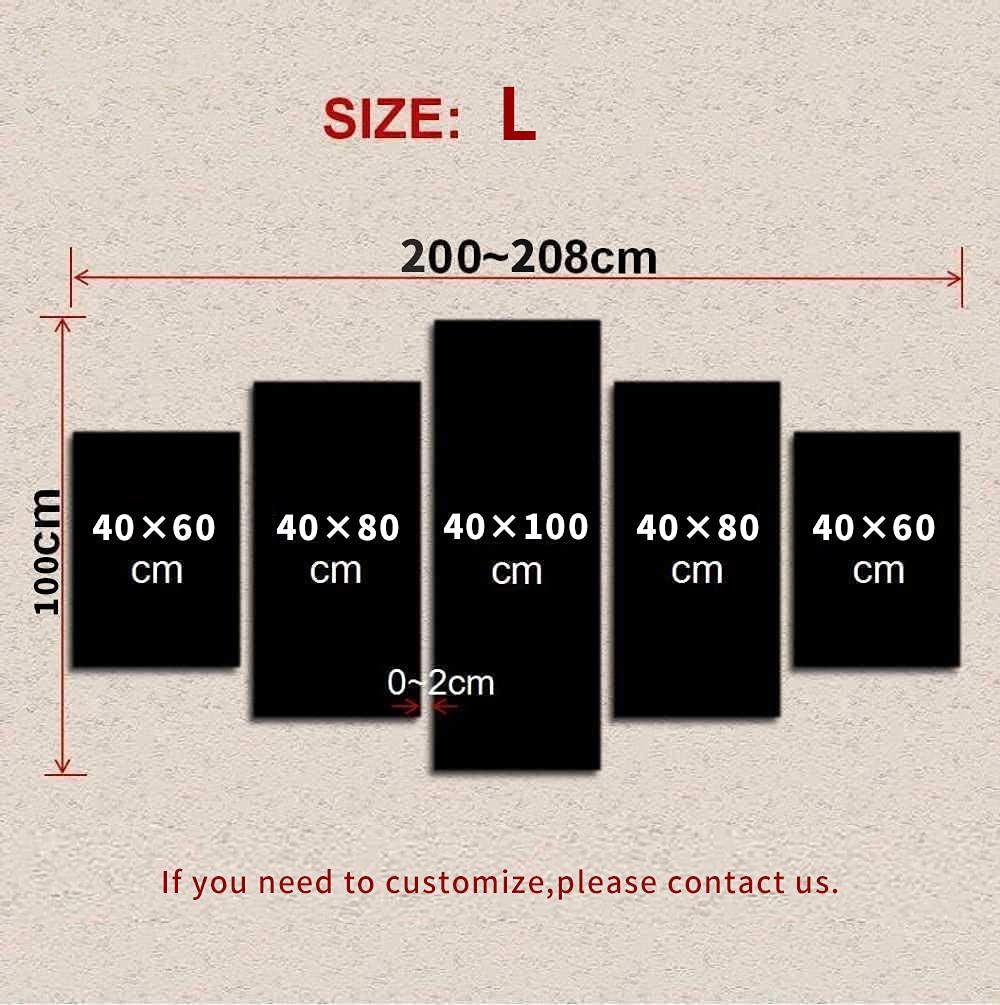 Amazon.co.jp: 絵画 アートパネル 5枚セット大きいサイズキャンバス