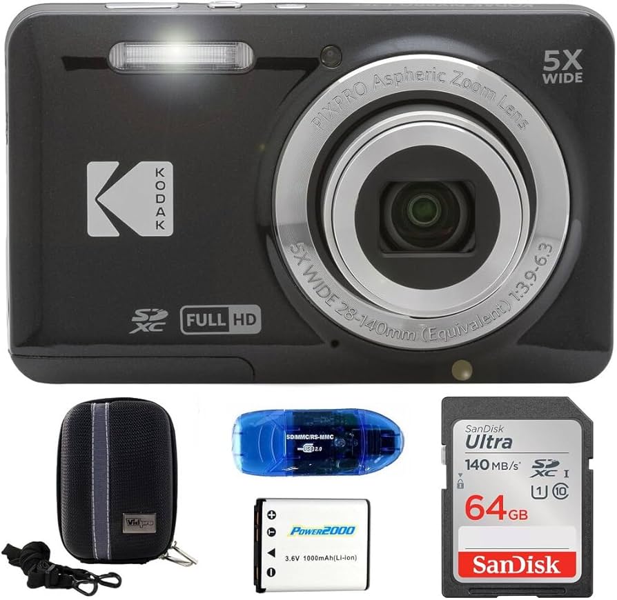 Amazon.com : KODAK Pixpro FZ55 Digital Camera Bundle, Includes