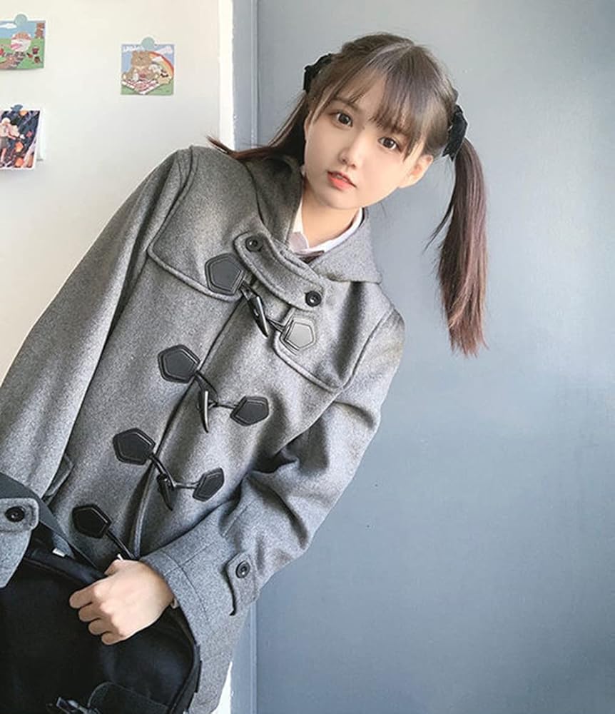 ☆E2-020 eLLa ボンディングフーディコート 黒 テントコート ゆるだぼ