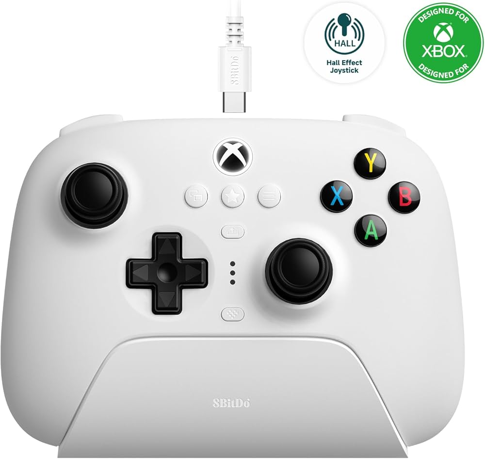 8Bitdo Ultimate 3-Mode Controller, Hall Effect Joysticks, Pro Back