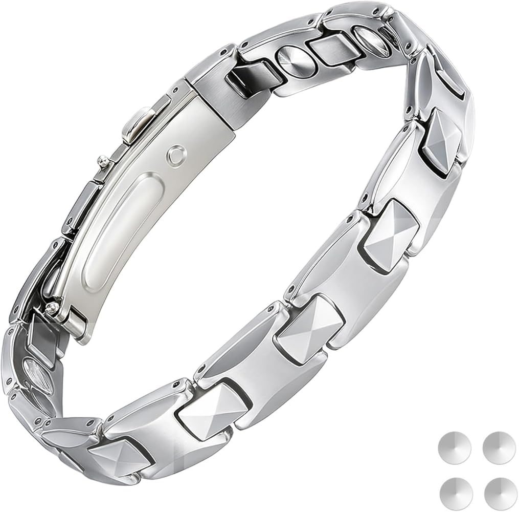 Amazon | [HAQI] 8粒 純度99.99％ ゲルマニウムブレスレット メンズ