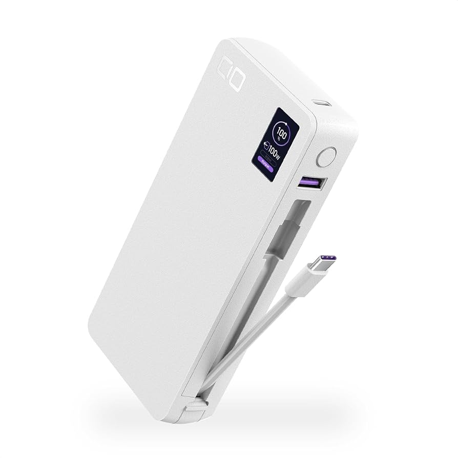 Amazon | CIO モバイルバッテリー 100W ケーブル内蔵 大容量 20000mAh