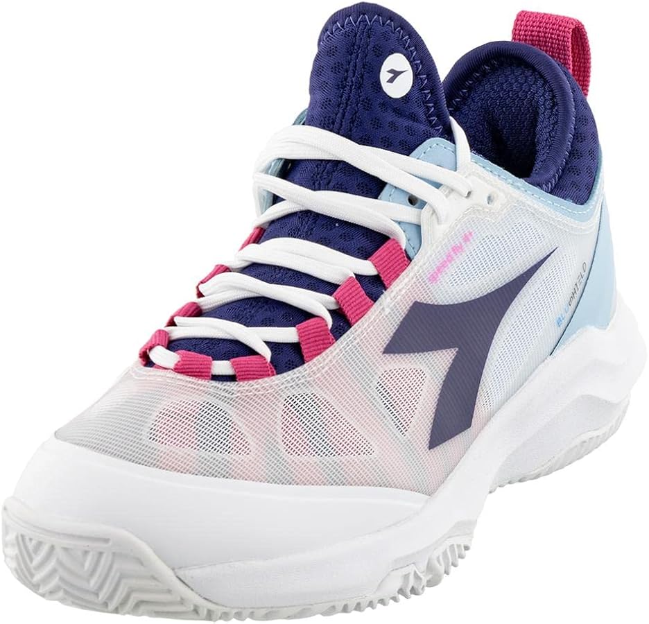Amazon | Diadora Speed Blushield Fly 4 + W Clay (ホワイト/ブルー