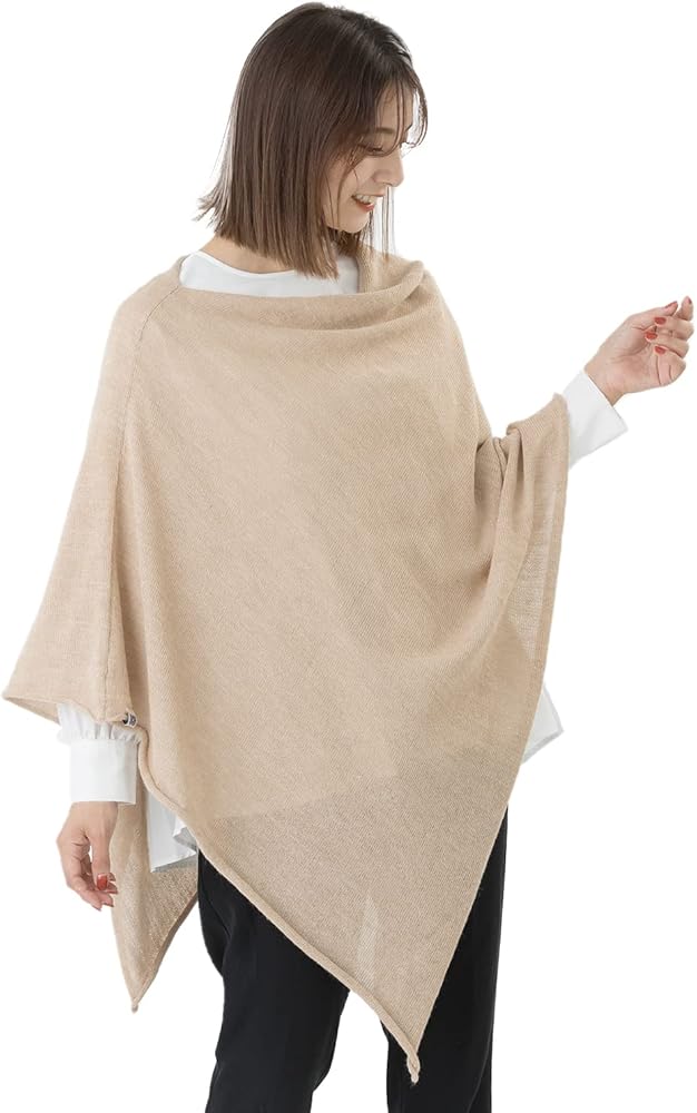Amazon | [T'RU] 【スイス発/正規代理店】 ベビーアルパカ100%ポンチョ