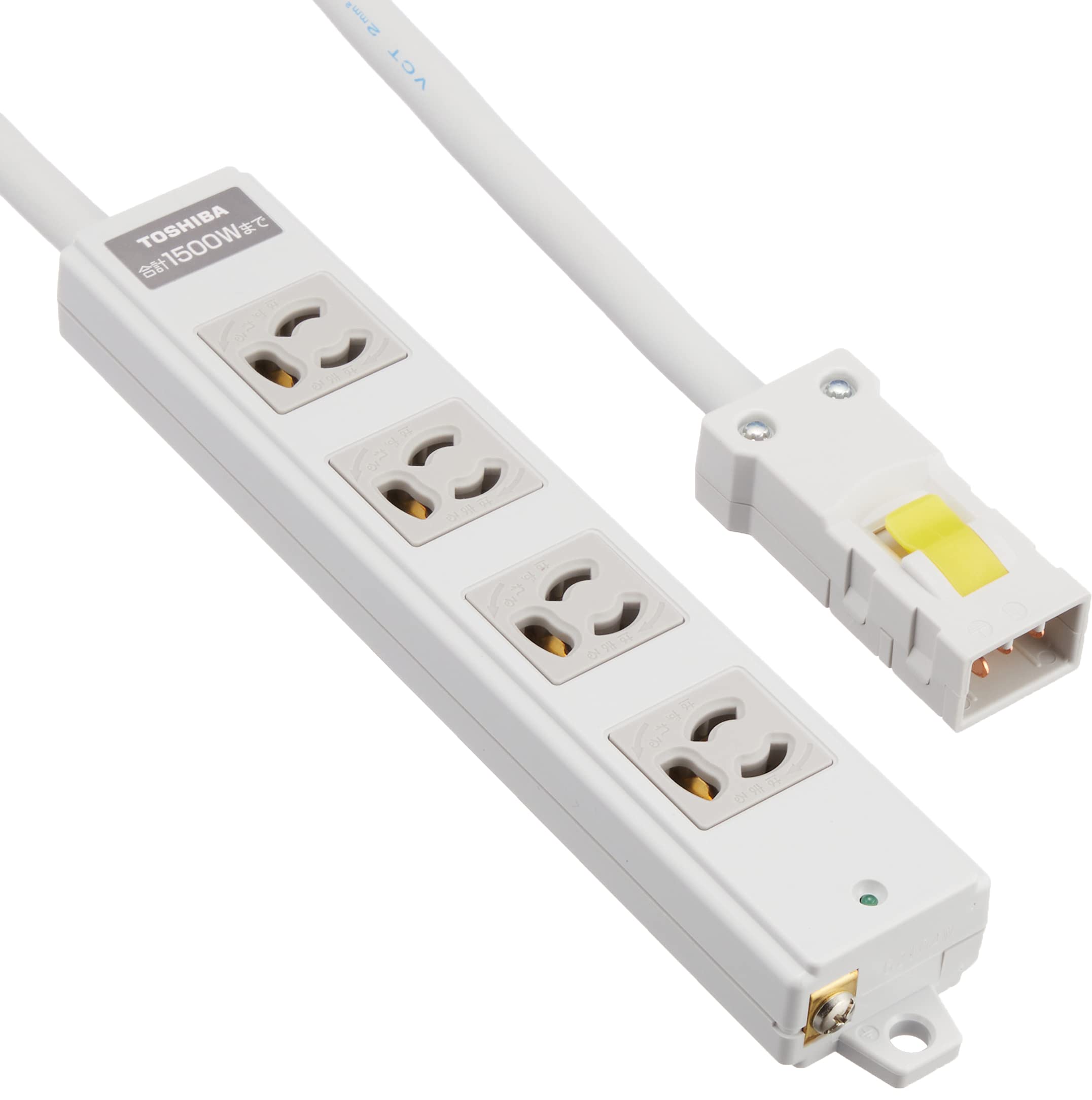 Amazon.co.jp: TOSHIBA(東芝) 125V15Aハーネス用OAタップ抜け止め 4個