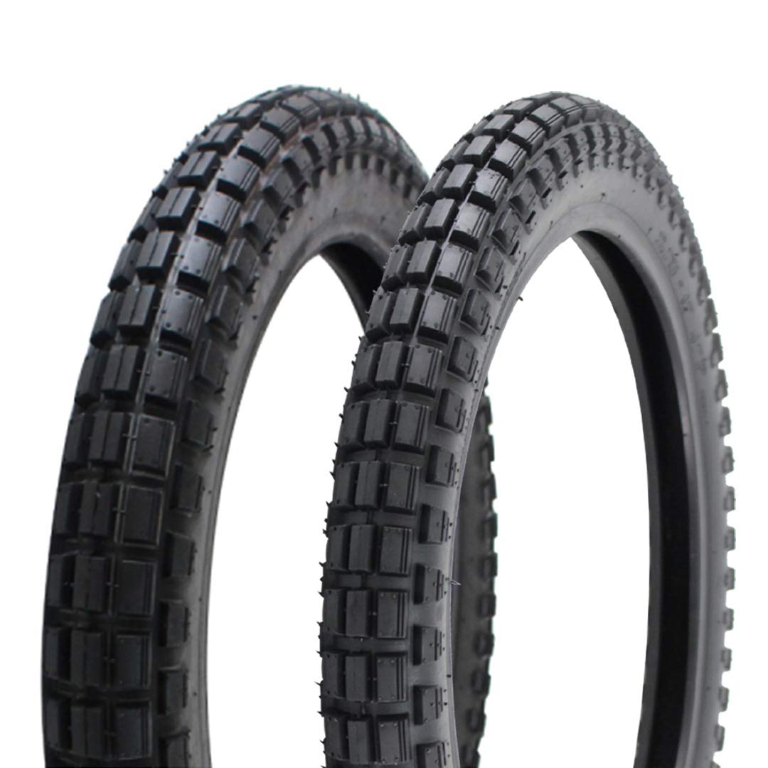 Amazon | 2本セット VEE RUBBER製 2.75-17 TT & 3.00-17 TT ビンテージ