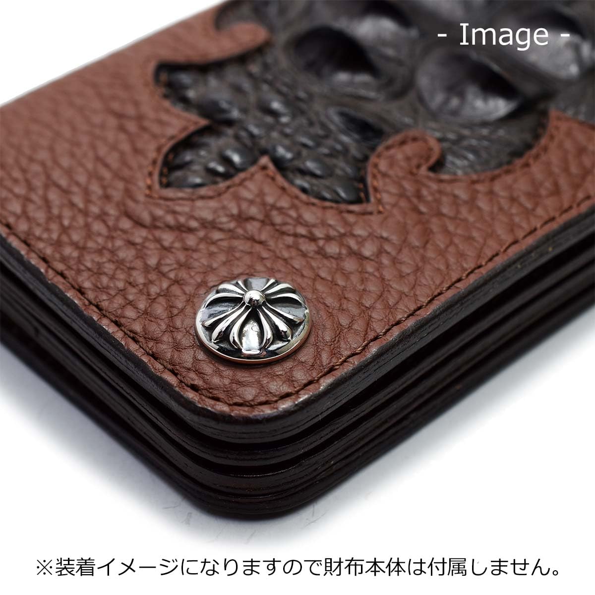 Amazon.co.jp: ゴシッククロス クロスボール コンチョ 直径17×18mm