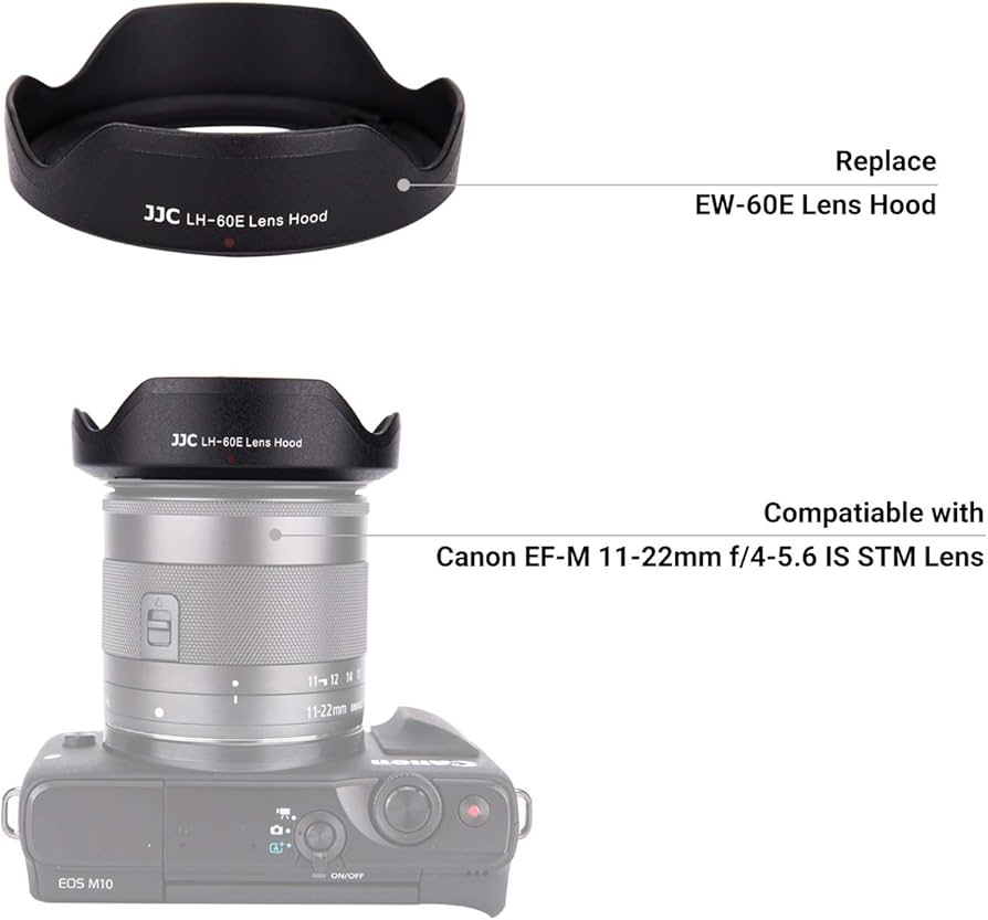 Amazon.com : Lens Hood for Canon EF-M 11-22mm F4-5.6 is STM Lens